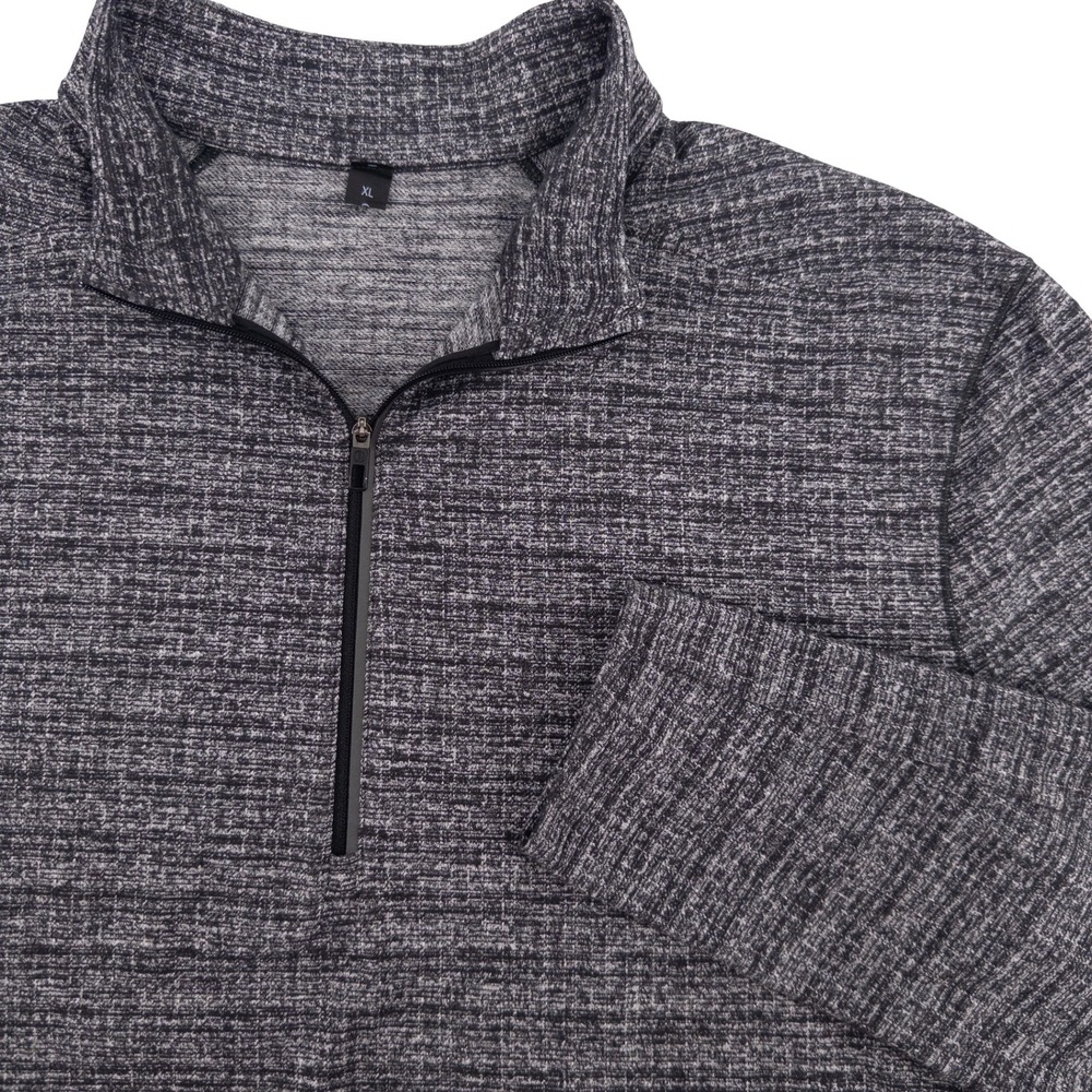 Lululemon Mens XL Surge Warm Half Zip Pullover Grey Heathered Training Top